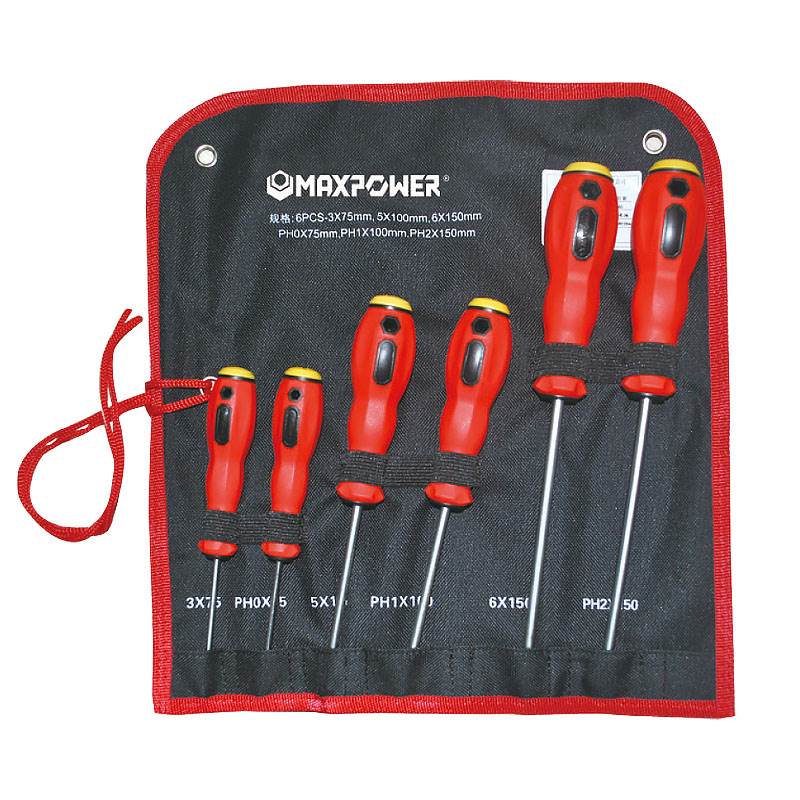 Screwdriver Set, With Oil Resistant Handle